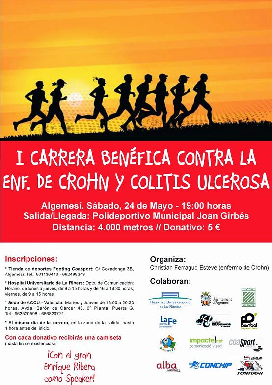 Carrera Benéfica contra la enfermedad de Crohn y la colitis ulcerosa