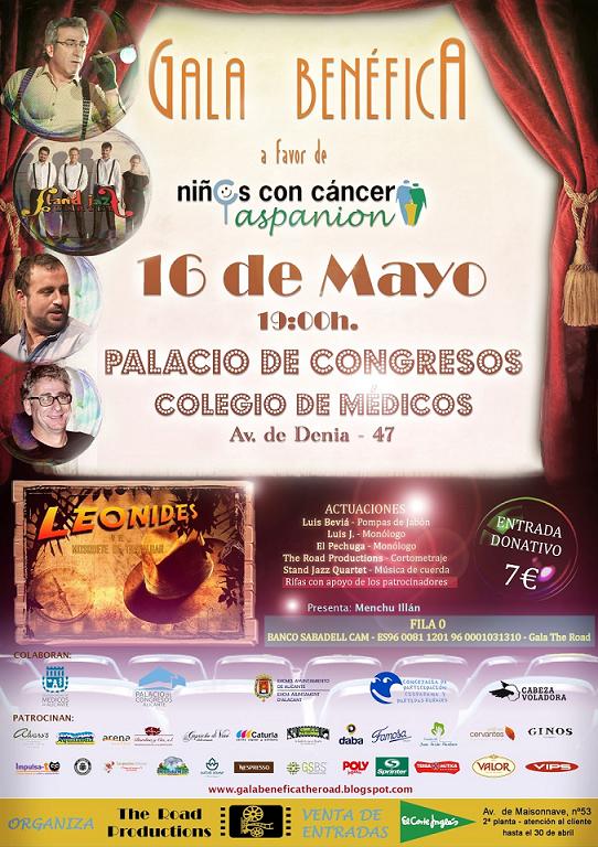 Gala benéfica de ASPANION, este viernes en Alicante