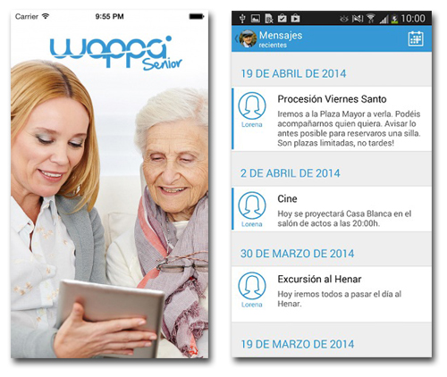 APP para informar a los familiares sobre sus mayores en residencias