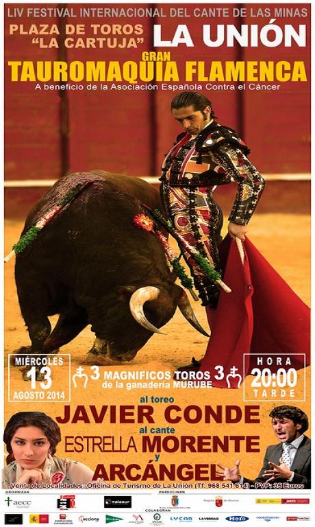 ‘Tauromaquia Flamenca’ a favor de la AECC, el 13 de agosto en La Unión