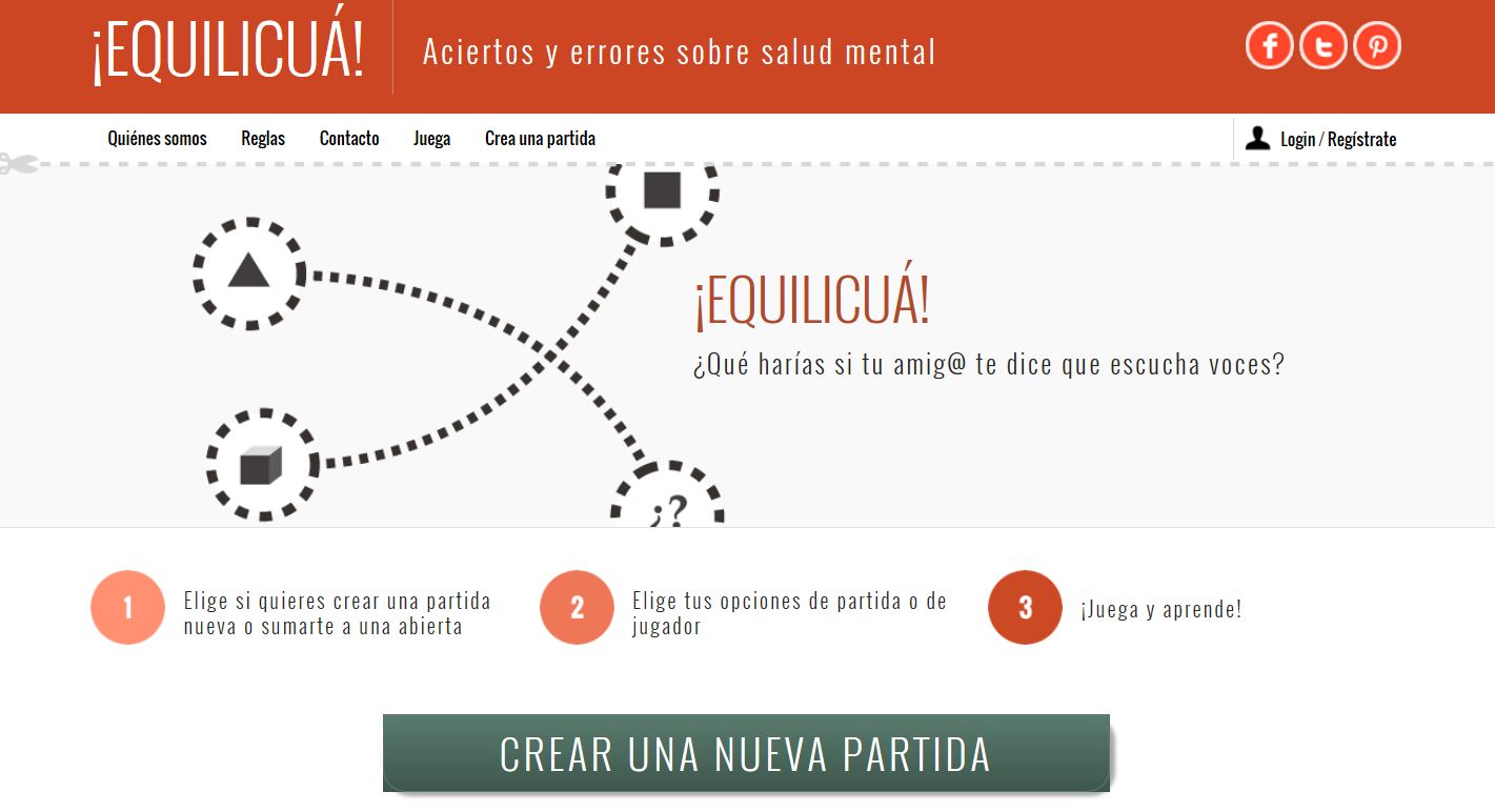 Pantalla web equilicua