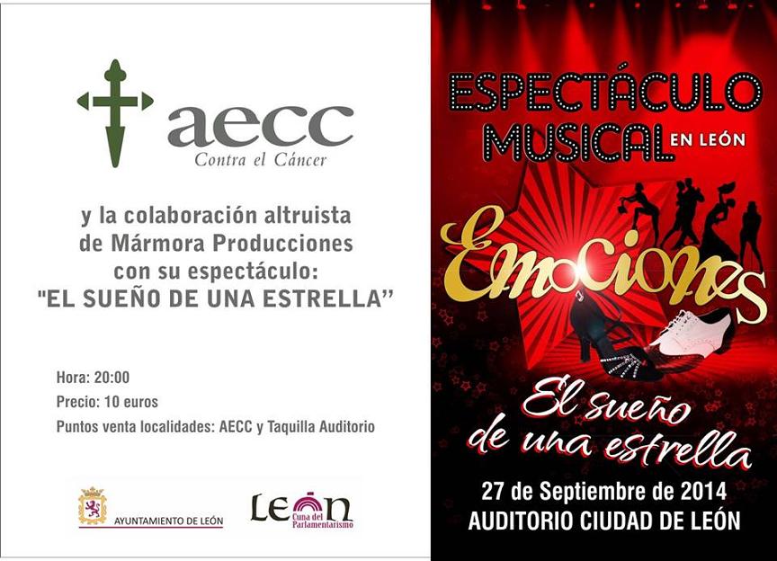 Musical ‘El sueño de una estrella’ a favor de la AECC, el sábado en León