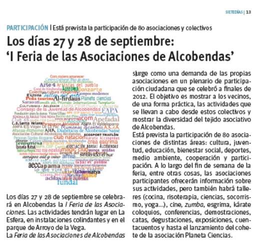 sietedias nº 1266 18 julio 2014 ASACo feria de alcobendas
