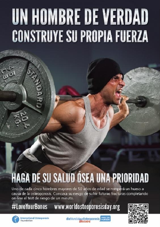 Los varones, tema central del Día Mundial de la Osteoporosis
