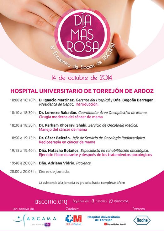 Hoy, jornada informativa sobre cáncer de mama de ASCAMA