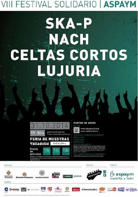 VIII Festival Solidario ASPAYM CyL, el 31 de octubre en Valladolid