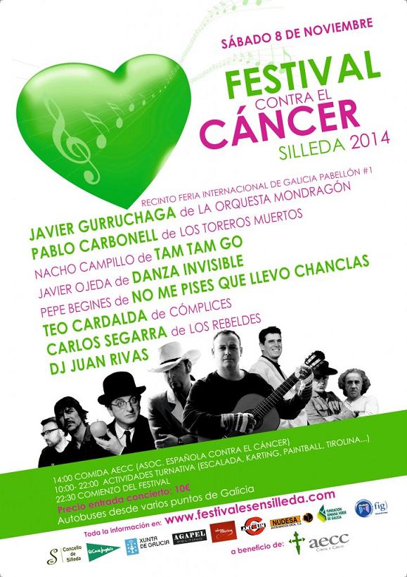 Festival Contra el Cáncer a beneficio de la AECC, este sábado en Silleda