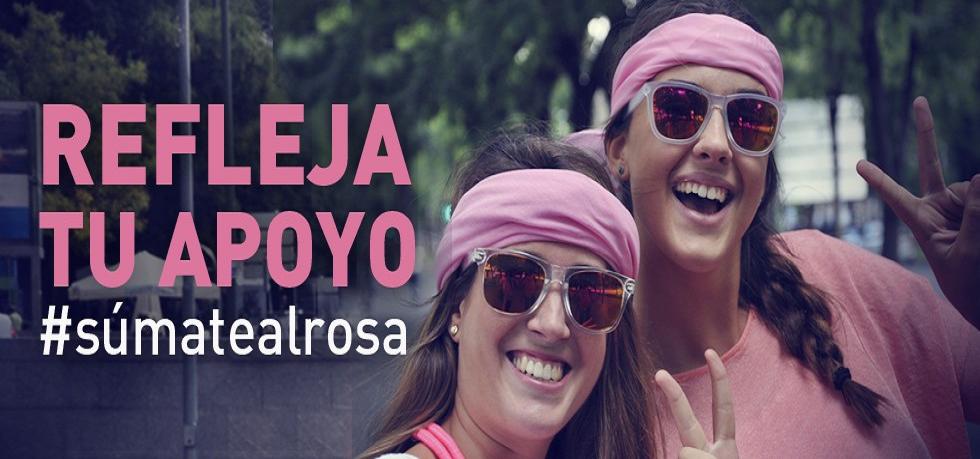 Gafas rosas de la AECC para la investigación del cáncer de mama