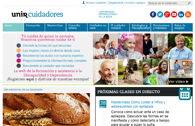 UNIR Cuidadores amplía sus servicios con una pestaña de recomendaciones