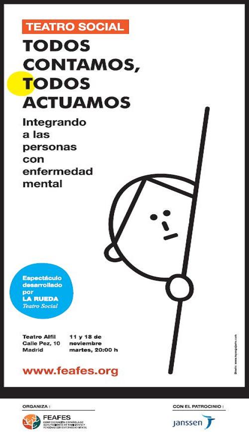 Teatro social para la integración de los pacientes con trastorno mental