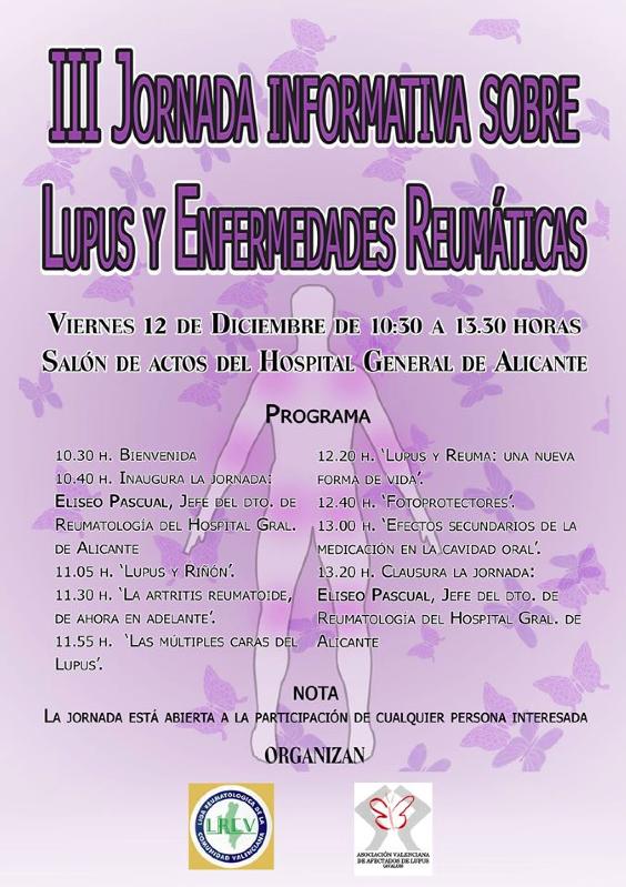Jornada Informativa sobre Lupus y Enfermedades Reumáticas en Alicante