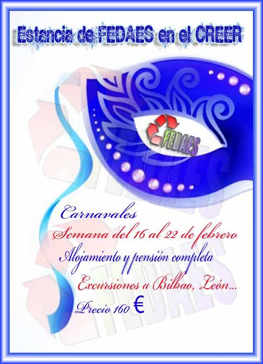 FEDAES celebrará del 16 al 22 de febrero su estancia en el CREER