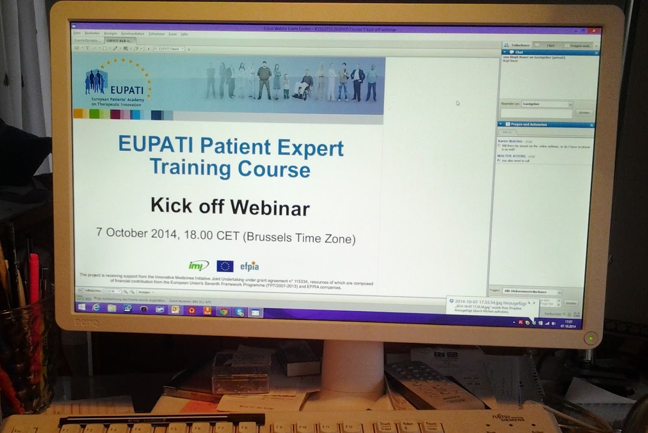 Presentación de EUPATI en Barcelona, el próximo miércoles 1 de abril