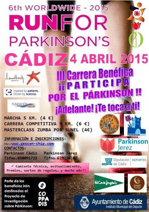 AEFPA Cádiz organiza la VI carrera solidaria ‘Run for Parkison’s Cádiz’