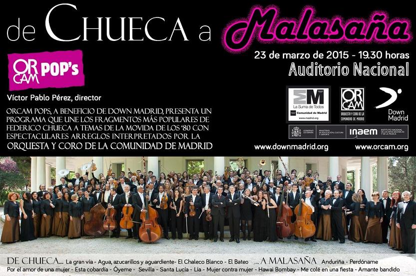 Concierto ‘De Chueca… a Malasaña’ a favor de la FSDM, el lunes en Madrid