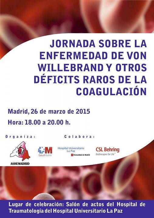 Jornada de Ashemadrid sobre la enfermedad de von Willebrand