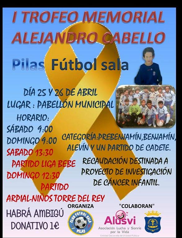 Torneo de fútbol de ALUSVI para la investigación del cáncer infantil