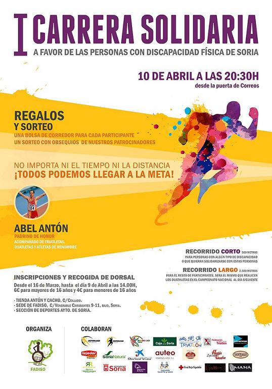 I Carrera Solidaria a favor de la Discapacidad Física en Soria