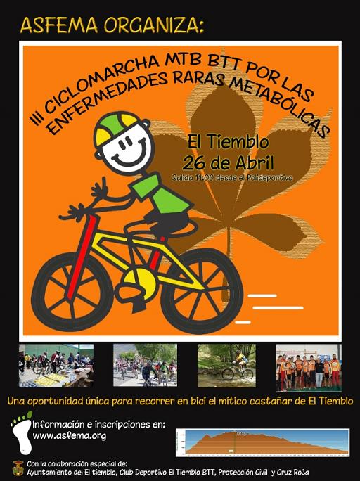 Ciclomarcha MTB BTT por las Enfermedades Raras Metabólicas