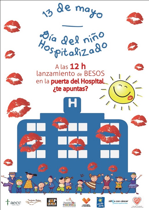 Besos en hospitales de toda España por un Día Nacional del Niño Hospitalizado