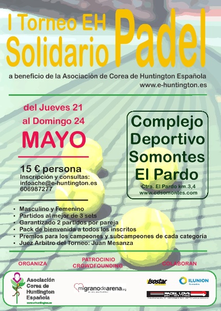 Campeonato de Pádel por la enfermedad de Huntington de la ACHE