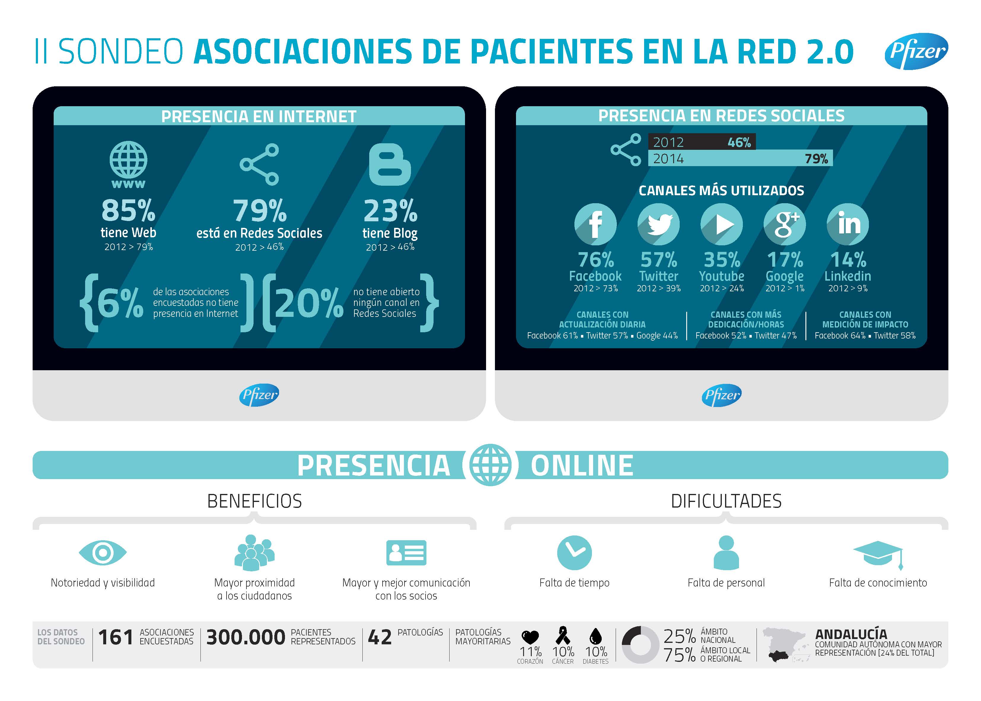 Notable aumento de la presencia de las asociaciones de pacientes en Internet