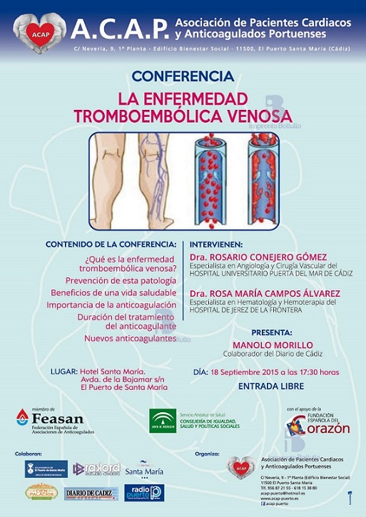 Conferencia ‘La Enfermedad Tromboembólica Venosa’ de ACAP