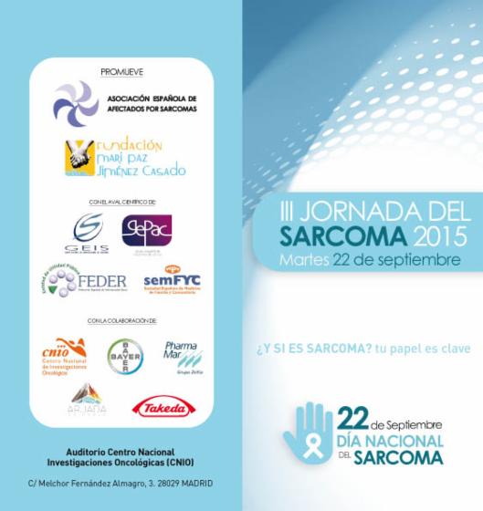 AEAS organiza la Jornada del Sarcoma 2015 el próximo 22 de septiembre