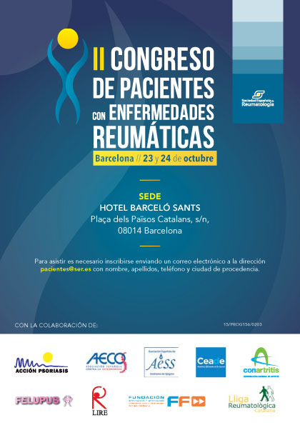 II Congreso de Pacientes con Enfermedades Reumáticas en Barcelona