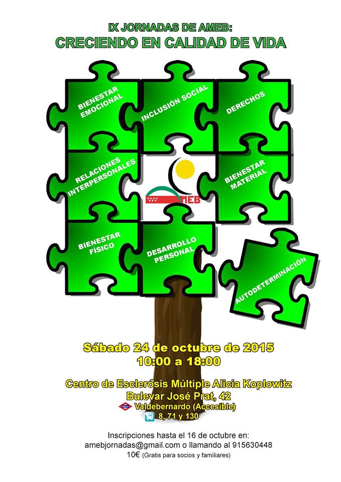 Jornadas Formativas ‘Creciendo en Calidad de Vida’ de AMEB