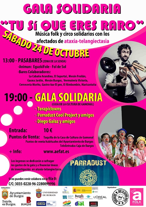 Gala solidaria ‘Tú sí que eres raro’ de la AEFAT, el sábado en Burgos