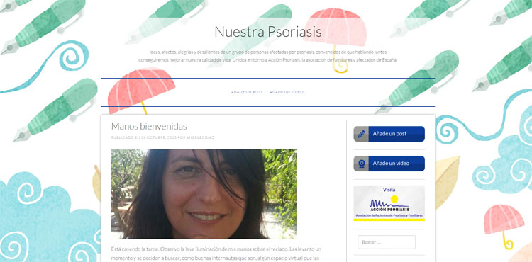 Blog para el intercambio de experiencias entre los pacientes de psoriasis