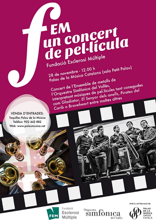 ‘Un concierto de película’ a favor de la FEM, este sábado en Barcelona