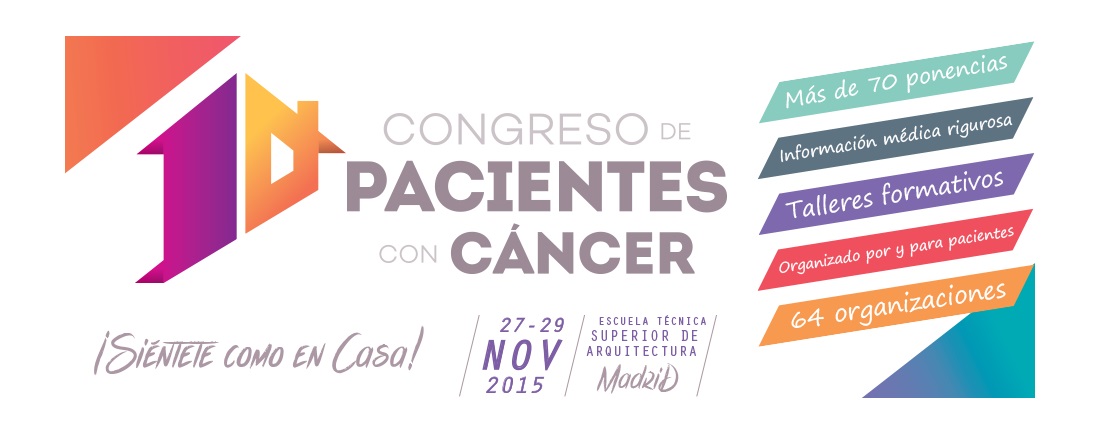 X Congreso de Pacientes con Cáncer, del 27 al 29 de noviembre en Madrid