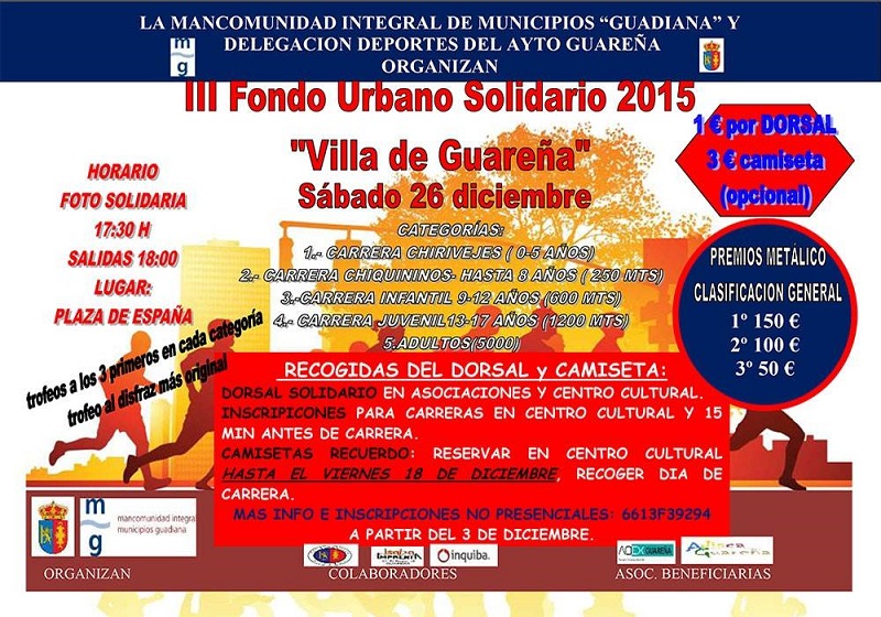 Carrera solidaria a favor de la AOEx y Adiscagua Guareña