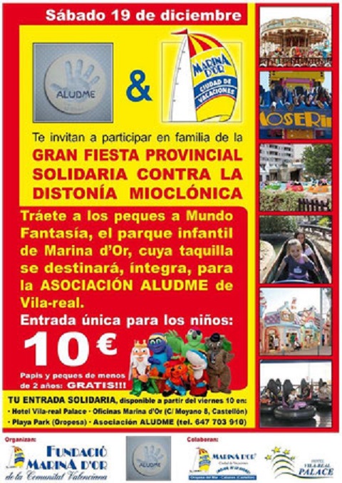 Fiesta solidaria contra la distonía mioclónica, el sábado en Marina d’Or