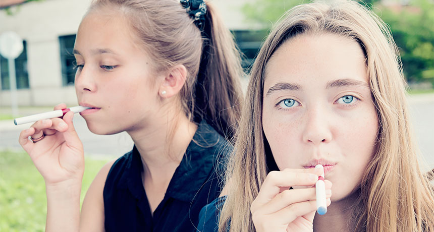 Los e-cigarrillos no ayudan a los adolescentes a dejar el tabaco