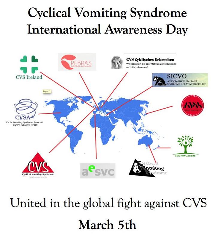 Hoy se celebra el II Día Internacional del Síndrome de Vómitos Cíclicos