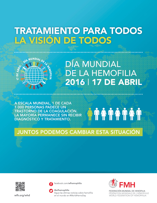 ‘Juntos podemos conseguirlo’ en el Día Mundial de la Hemofilia