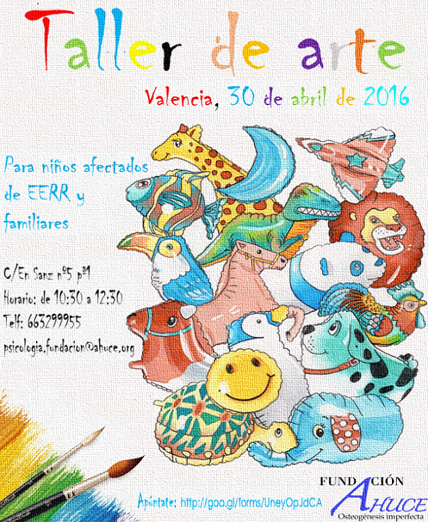 Taller de Arte de Fundación AHUCE para menores con ER y familiares