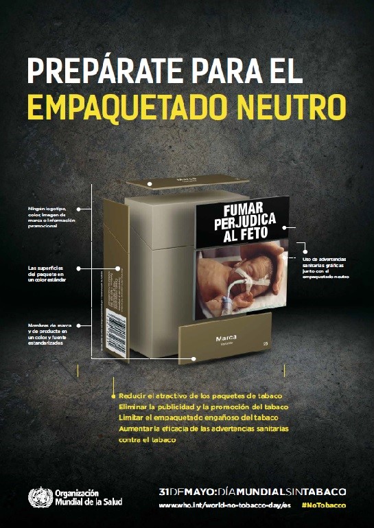 ‘Prepárate para el empaquetado neutro’ en el Día Mundial Sin Tabaco