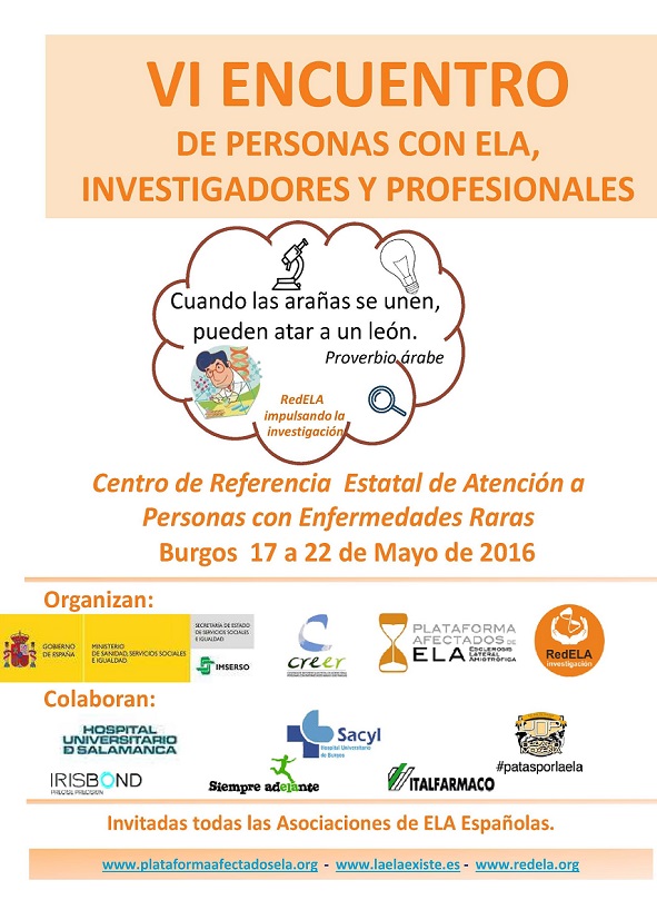 VI Encuentro de Personas con ELA, Investigadores y Profesionales