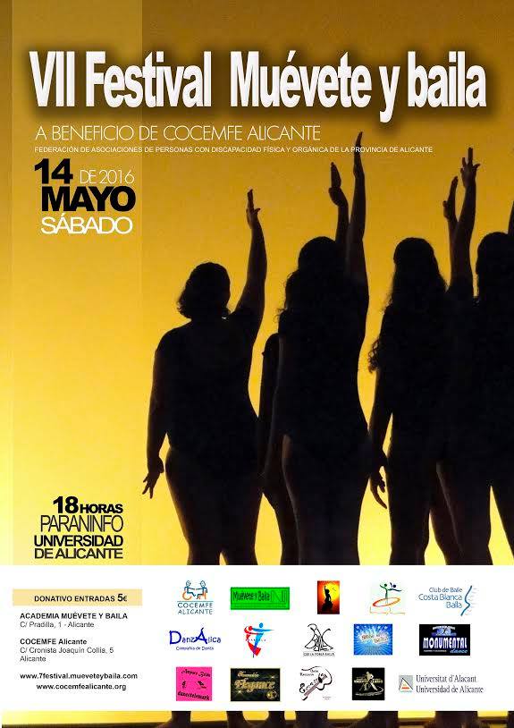 ‘VII Festival Muévete y Baila’ a beneficio de COCEMFE Alicante