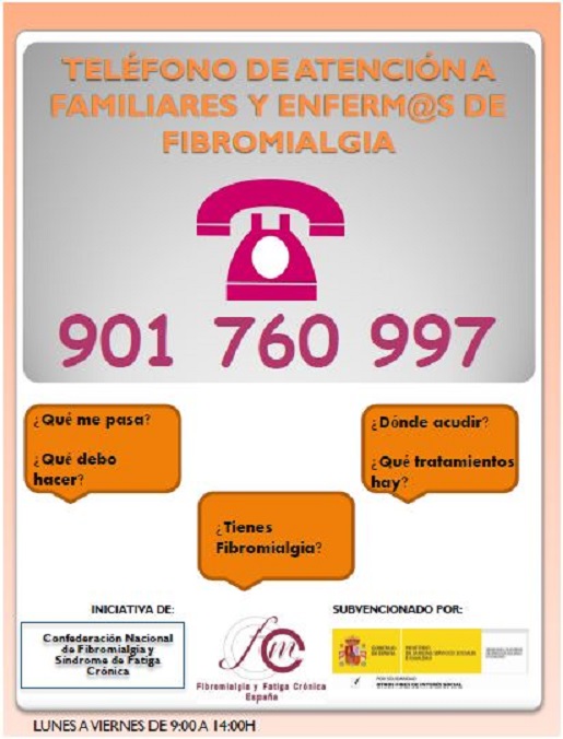 Servicio de Atención Telefónica de apoyo a pacientes con fibromialgia