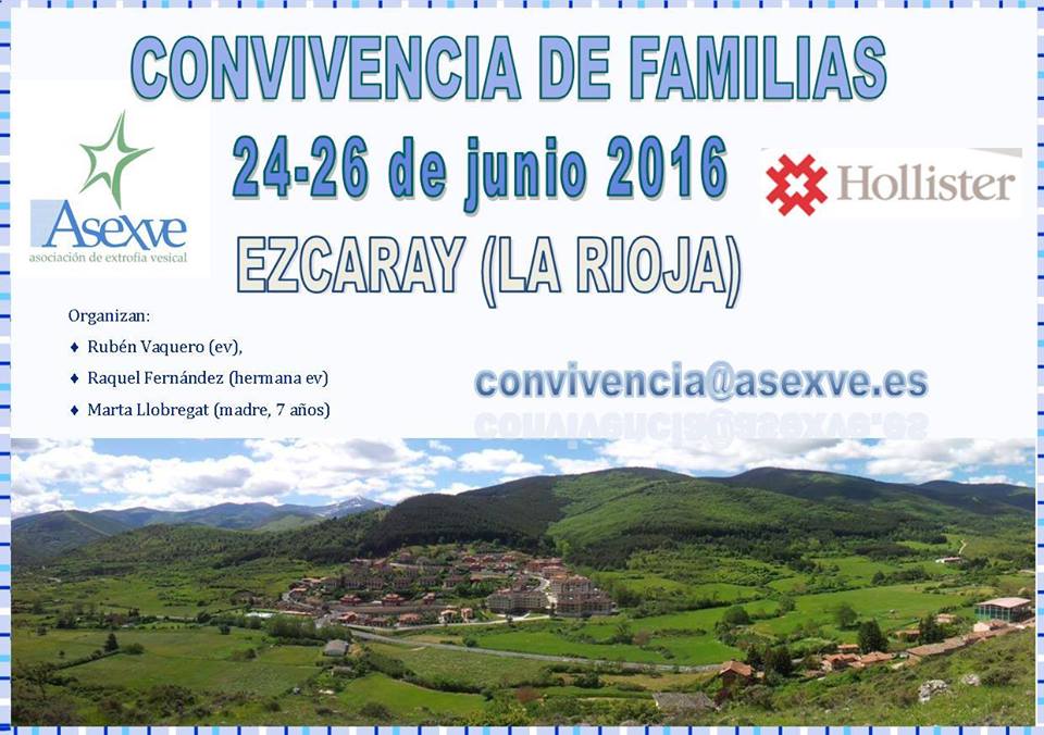 ‘Convivencia de Familias’ de ASEXVE, del 24 al 26 de junio en Ezcaray