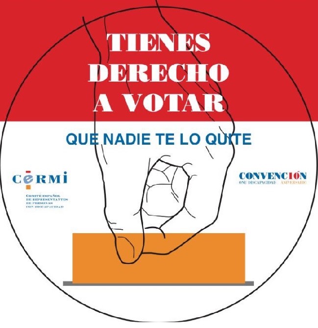 Concentración por el derecho al voto para las personas con discapacidad