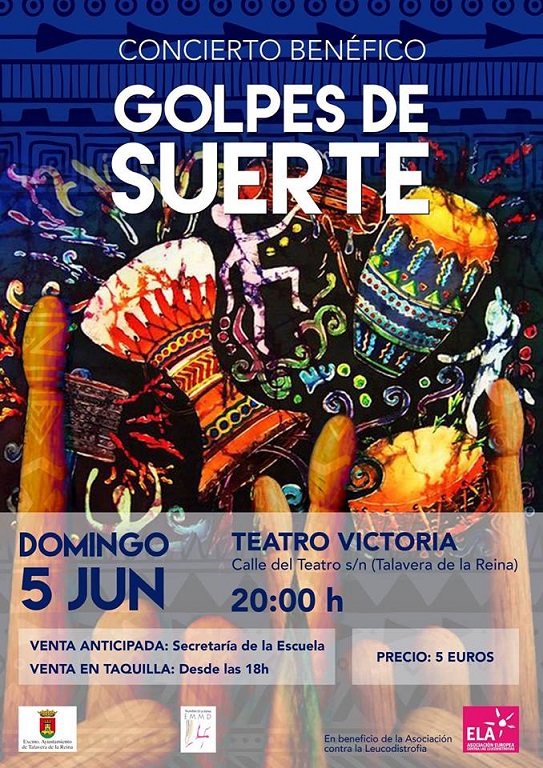 Concierto en Talavera de la Reina y teatro en Burgos a favor de ELA España