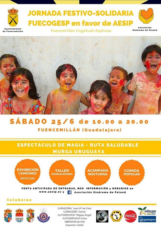 Jornada Solidaria a beneficio de la AESIP, este sábado en Fuencemillán