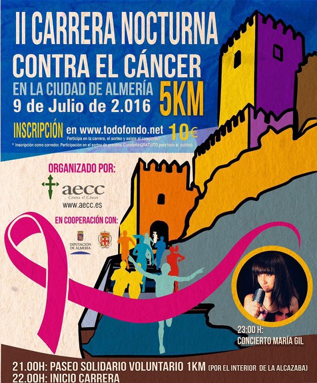 ‘II Carrera Nocturna contra el Cáncer’ de AECC Almería