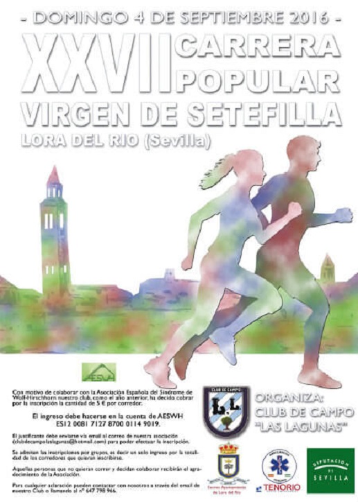 Carrera popular a beneficio de la AESWH, el domingo en Lora del Río